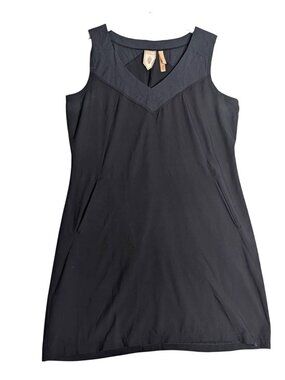 Indyeva Indygena Womens Liike V-Neck Dress Gray Nylon Hiking Athleisure Size Lar